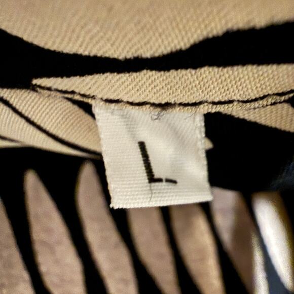 Equilibrio Italia Black Cream Men Short Sleeve Button Down Shirt Large Retro - Picture 4 of 7